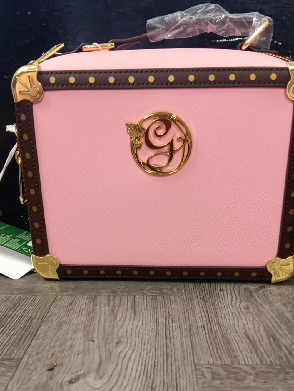 Loungefly Pink Satchel with Gold Accents